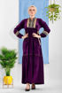 Wholesale  High neck velvet abaya
