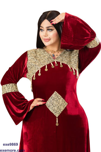 Wholesale  arabian style velvet jilbab