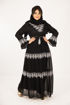 Wholesale  Black unique chic abaya