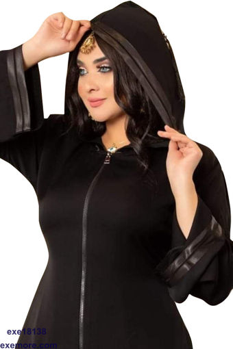 Wholesale  Black Silk Abaya     