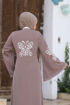Wholesale  Embroidered silk abaya