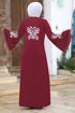 Wholesale  Embroidered silk abaya
