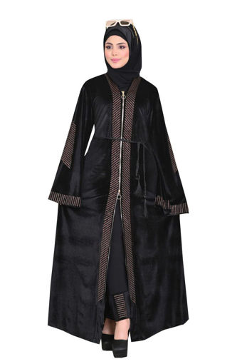 Velvet cape clearance abaya